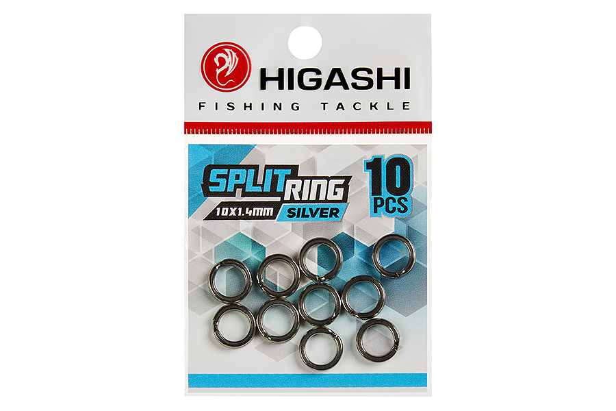 Заводные кольца HIGASHI Split ring 10*1.4mm серебристый купить c доставкой