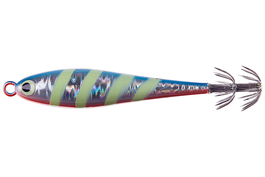 Кальмарница HIGASHI Squid Paint sinker 125g, 01 Blue Pink-Zebra Glow купить c доставкой