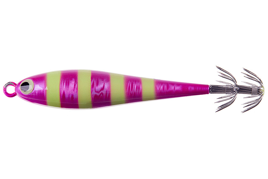 Кальмарница HIGASHI Squid Paint sinker 125g, 02 Pink-Zebra Glow купить c доставкой