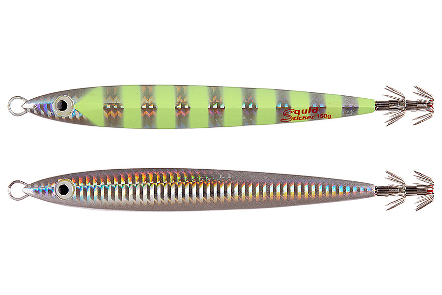 Кальмарница ASARI Squid Sticker 150гр, 02 серебристый-Lumo купить c доставкой