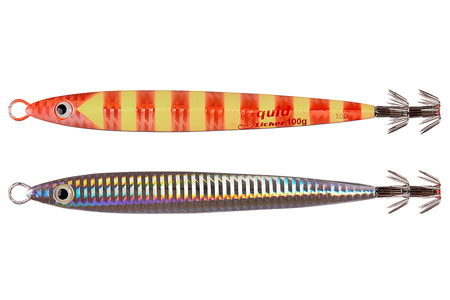 Кальмарница ASARI Squid Sticker 125гр, 04 Orange-Lumo купить c доставкой