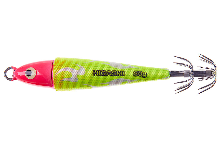 Кальмарница HIGASHI Squid Cloth sinker 80g, 05 Neon Fireman купить c доставкой