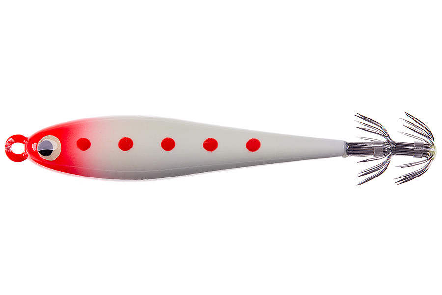Кальмарница HIGASHI Squid Paint sinker 125g, 05 Red Head Spots купить c доставкой