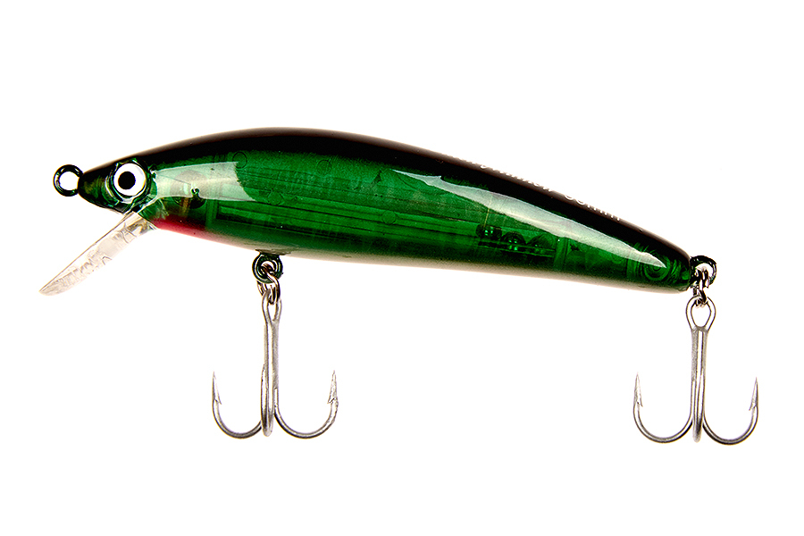 Воблер ASARI Catch Minnow 90mm, 05 серебристый зеленый купить c доставкой