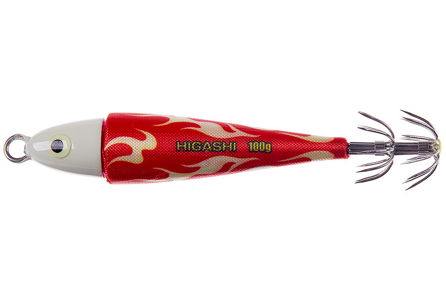 Кальмарница HIGASHI Squid Cloth sinker 100g, 06 Hot Fireman купить c доставкой