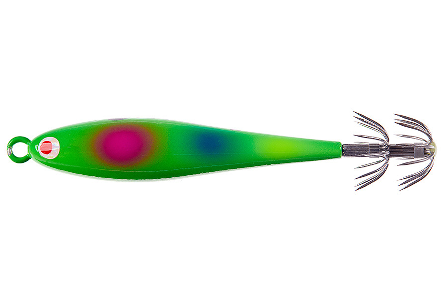 Кальмарница HIGASHI Squid Paint sinker 100g, 08 Spots Glow купить c доставкой