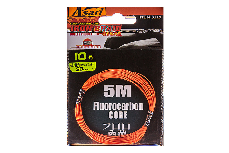 Поводковый материал ASARI Флюрокарбоновая Core Assist Line 140lbs 5м купить c доставкой
