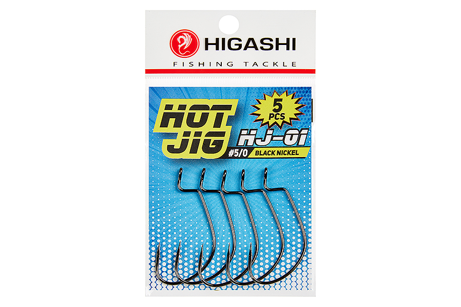 Офсетные крючки HIGASHI Hot Jig HJ-01 5/0 черный никель купить c доставкой