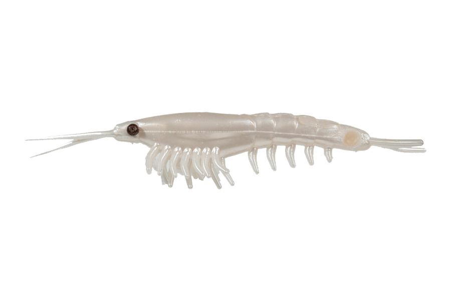 Приманка NIKKO Okiami Shrimp L 58мм, Pearl белый купить c доставкой