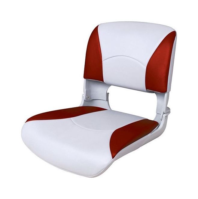 Кресло пластмассовое складное с подложкой Deluxe All Weather Seat, белый/красный 75113WR купить c доставкой