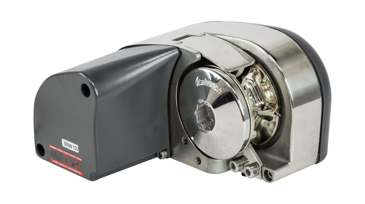 Лебедка якорная Italwinch IKI без барабана, 500Вт, 12В, цепь 6мм купить c доставкой