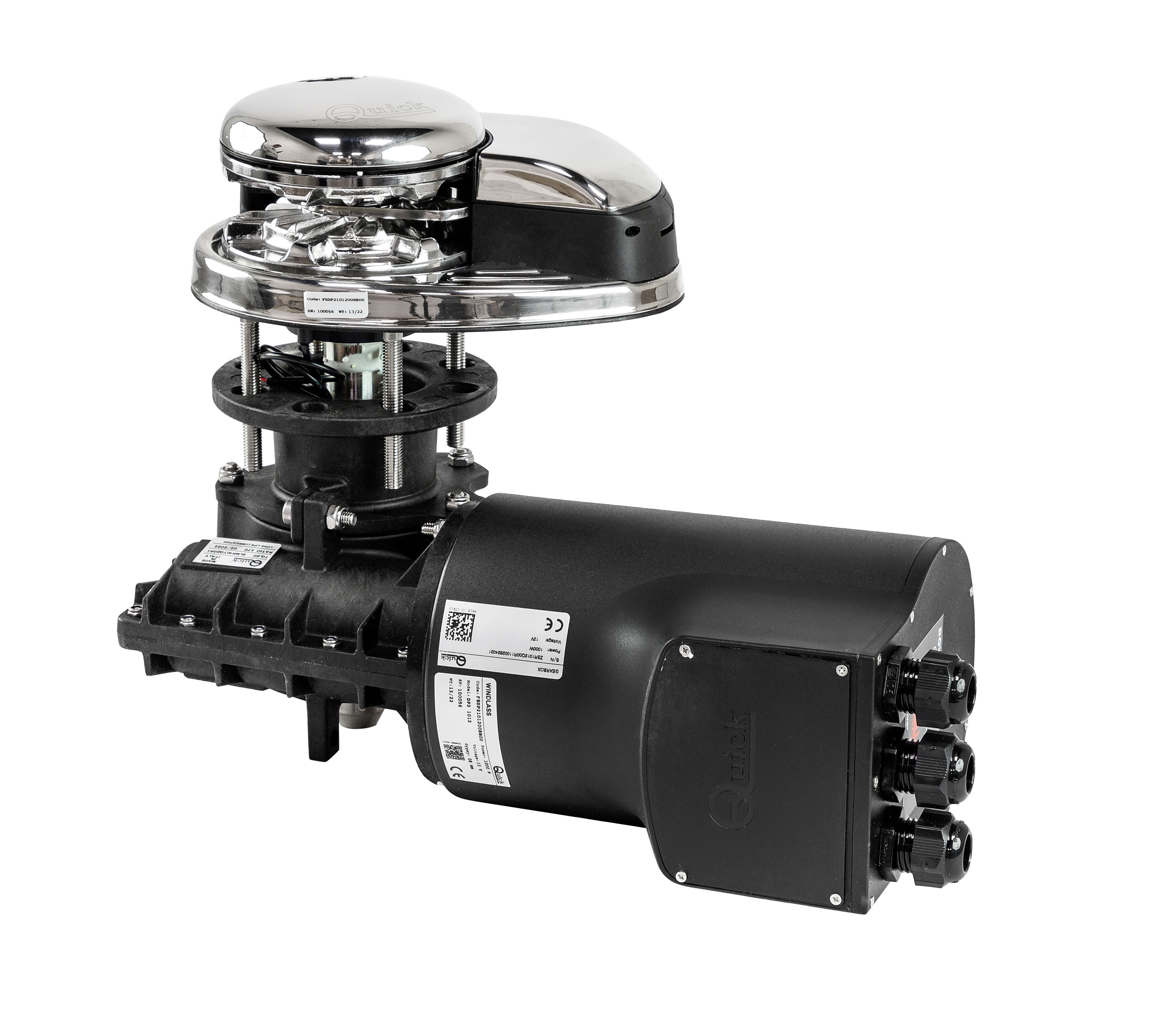 Лебедка якорная Quick Prince DP2 1012, 12 В, цепь 8мм купить c доставкой