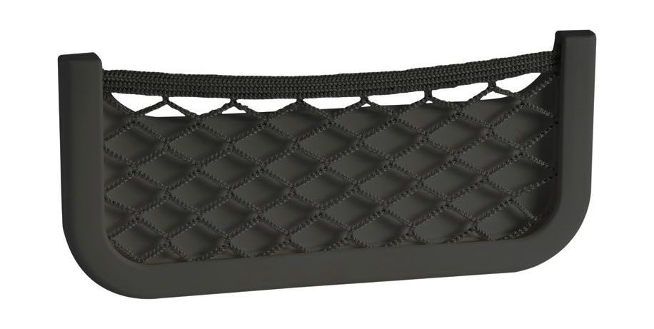 Накладной карман с сеткой 250x115x30 мм, черный купить c доставкой