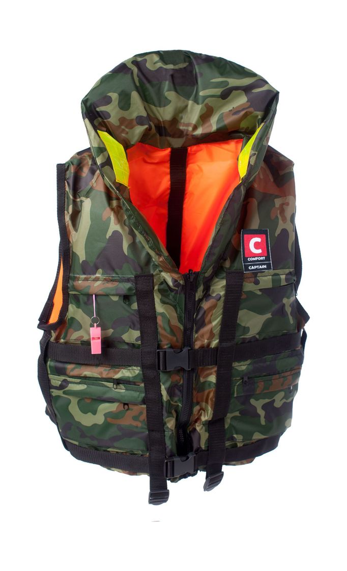 Жилет спасательный двусторонний COMFORT CAPTAIN (Капитан) 100 кг купить c доставкой